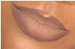 Nude brown lipstick