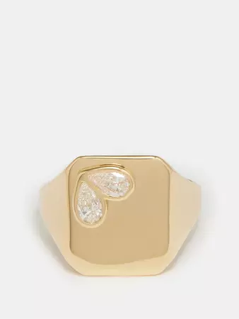 Gold Sweetheart diamond & 18kt gold ring | Gemella | MATCHESFASHION US