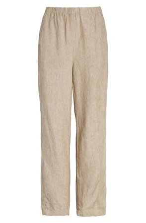 Eileen Fisher Lantern Organic Linen Ankle Pants (Regular & Petite) | Nordstrom