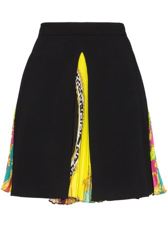 Versace Baroque pleated-panel mini-skirt - Farfetch