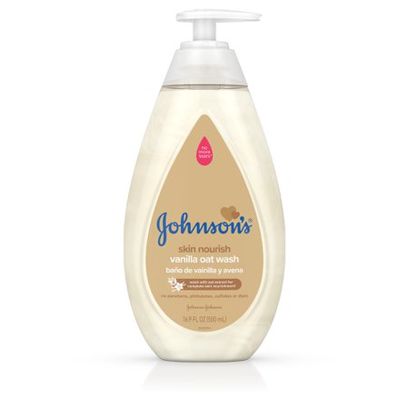 Johnson's Skin Nourish Baby Wash With Vanilla & Oat Extract, 16.9 fl. oz - Walmart.com - Walmart.com