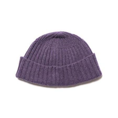 Cashmere Knit Beanie Purple – HAVEN