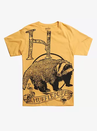 Harry Potter Hufflepuff Belt Print T-Shirt Hot Topic Exclusive