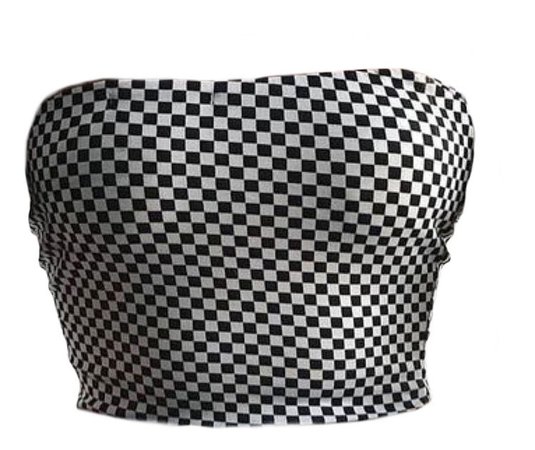 checkered top