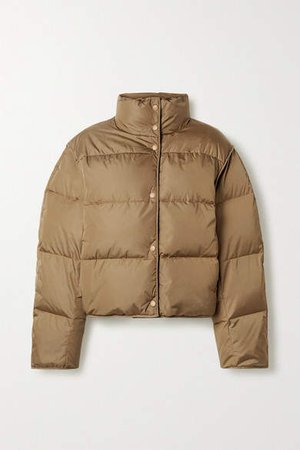 Net Sustain Oliviera Cropped Quilted Shell Down Jacket - Light brown
