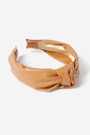 **Faux Leather Knot Head Band | Topshop