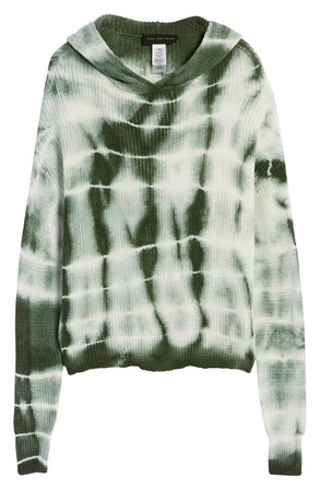 Know One Cares Tie Dye Hooded Sweater | Nordstrom