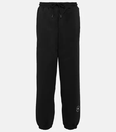 Cotton Blend Sweatpants in Black - Adidas By Stella Mc Cartney | Mytheresa