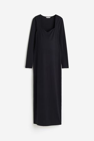MAMA Jersey Dress - Black - Ladies | H&M CA