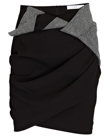 IRO Talyan Mini Skirt In Black | INTERMIX®