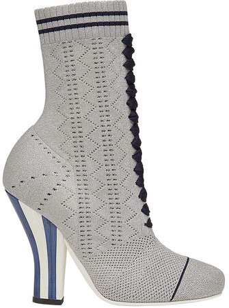 lace-up perforated boots