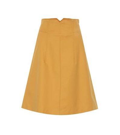 Bold Silhouette stretch-cotton skirt