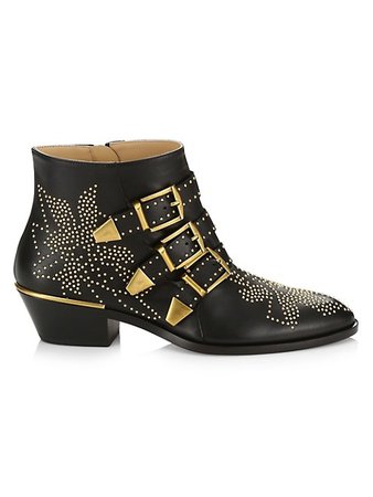 Chloé Susanna Studded Leather Ankle Boots | SaksFifthAvenue