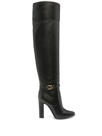 Dolce & Gabbana DG Buckle knee-high Boots - Farfetch
