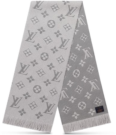 Louis Vuitton grey scarf