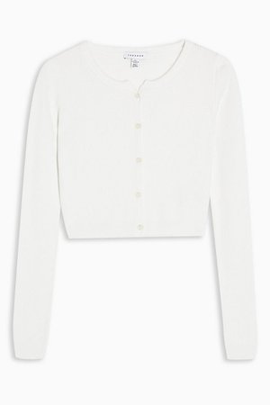 Ivory Button Through Knitted Cardigan | Topshop