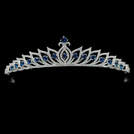 blue tiara