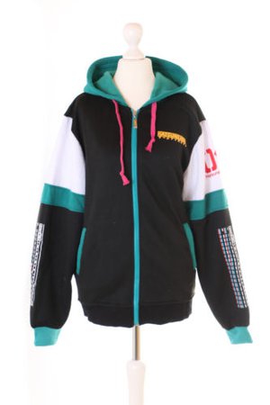 TA-61 Miku Vocaloid Kapuzen Sweatshirt Jacke schwarz Pullover Hoodie Cosplay | eBay