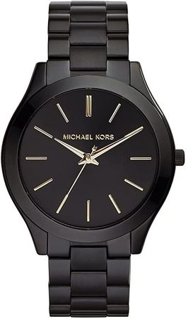 Amazon.com: Michael Kors Women's Slim Runway Black Watch MK3221 : Michael Kors: Clothing, Shoes & Jewelry