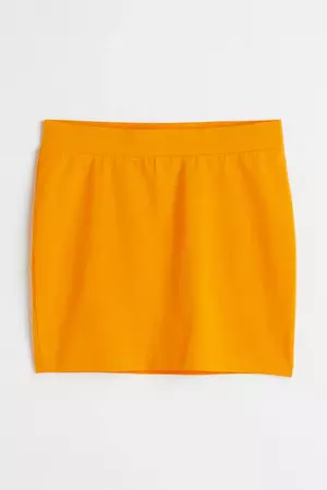 Mini Skirt - Orange - Ladies | H&M CA