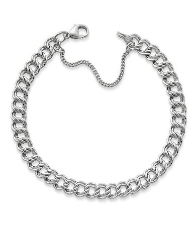 Silver charm bracelet chain
