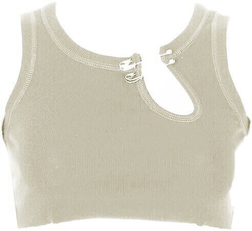 Tank top with safety pins
