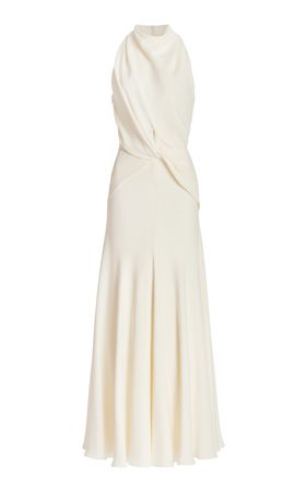 The Valerie Draped Silk Maxi Dress By Brandon Maxwell | Moda Operandi