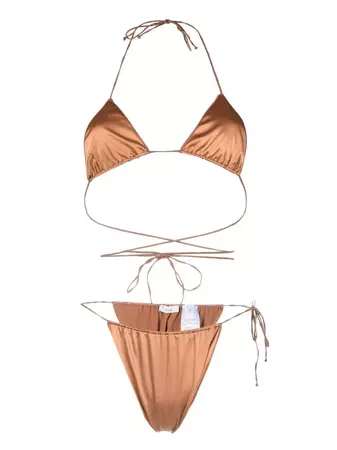 Oséree Triangle Halterneck Bikini Set - Farfetch