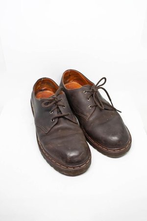 brown doc martens shoes oxfords vintage filler