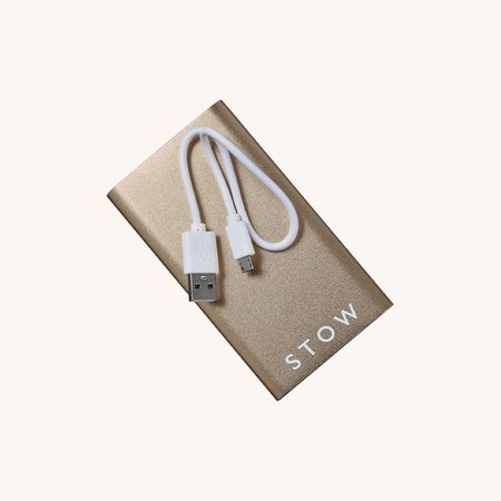 Gold Sleek Travel Phone Charger | STOW