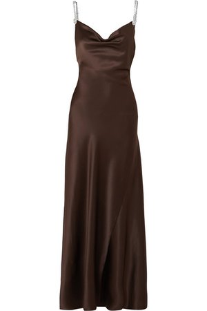 Alessandra Rich | Crystal-embellished silk-satin gown | NET-A-PORTER.COM