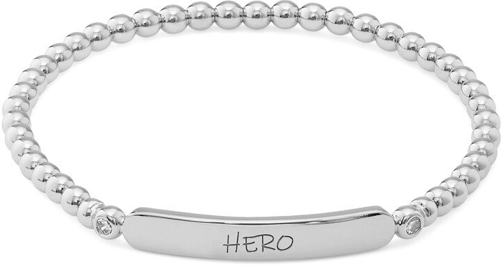 Hero Engraved Beaded Bracelet