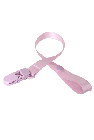 Light pink paci clip