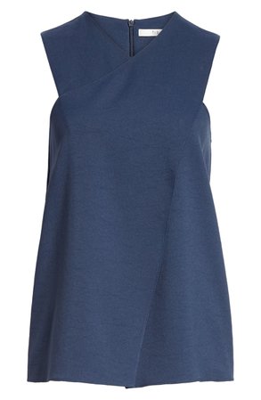 Tibi Chalky Drape Front Wrap Top | Nordstrom