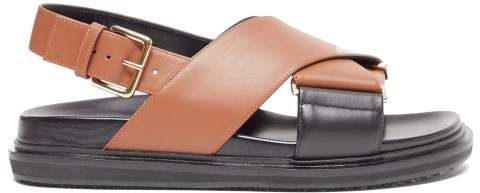 Fussbett Leather Slingback Sandals - Womens - Tan