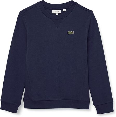 Amazon.com: Lacoste Boys' Long Sleeve Solid Crewneck Sweatshirt, Navy Blue, 8 Years: Clothing, Shoes & Jewelry