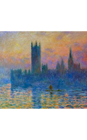 Sunset at the Houses of Parliament by Monet