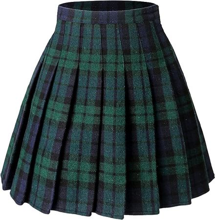 Hoerev Women Girls Versatile Plaid Pleated Skirt with Shorts for Cold Weather : Amazon.co.uk: Fashion