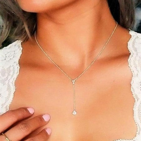 simple silver necklace