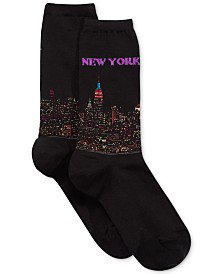 Hot Sox Women's New York Fashion Crew Socks & Reviews - Handbags & Accessories - Macy's