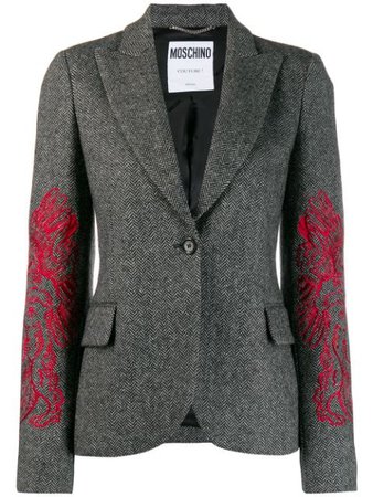 Moschino embroidered blazer