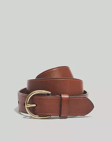 Women's Medium Perfect Leather Belt | Madewell
