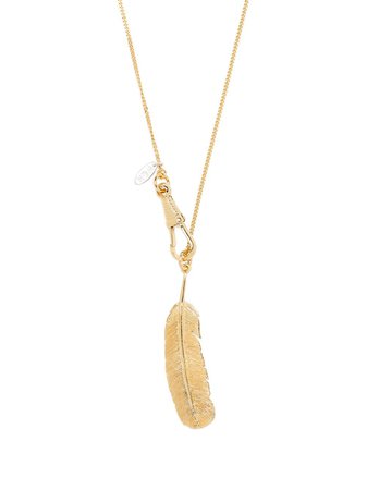 Wouters & Hendrix feather pendant necklace - FARFETCH