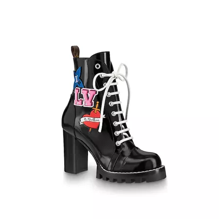 Louis Vuitton Boots: Black Heart Ankle Boot - SHOES | LOUIS VUITTON ®