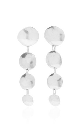 Celia Medium Sterling Silver Hoop Earrings by AGMES | Moda Operandi