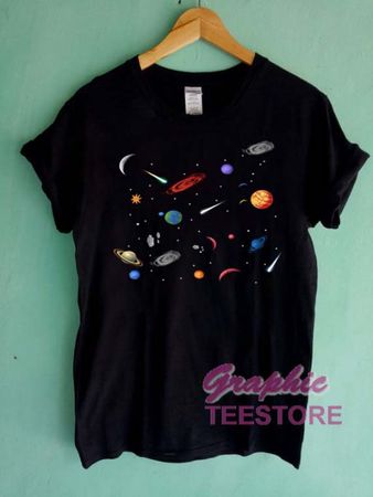 Space Galaxy Graphic Tee shirts