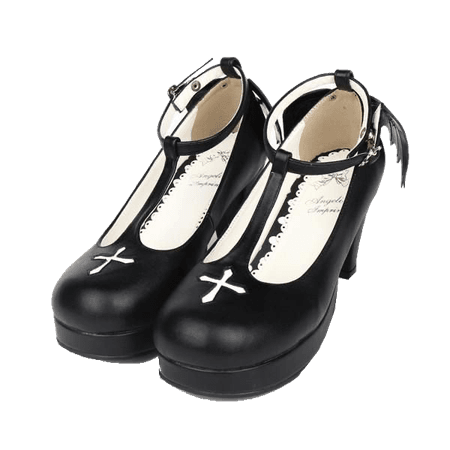 cias pngs // goth cross heels