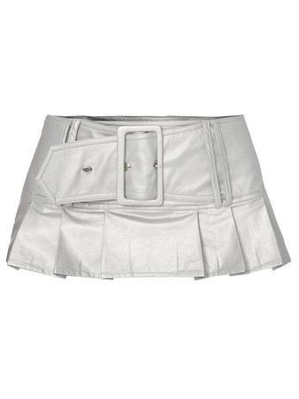 White leather skirt cr.pinterest