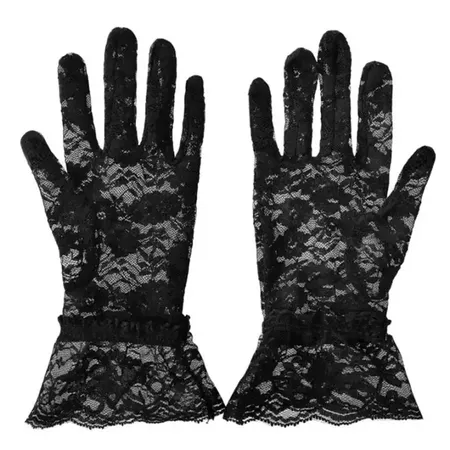 Fashion Women Bridal Evening Wedding Party Prom Driving Costume Lace Gloves black | Lazada Indonesia