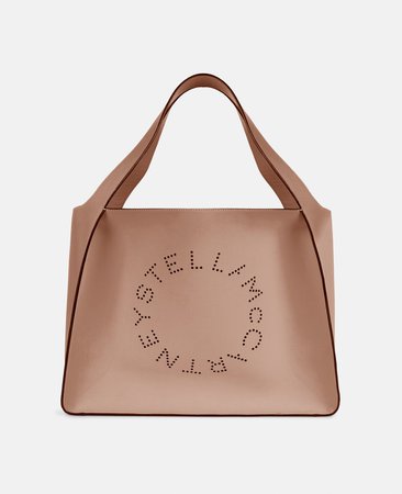 Women's Beige Stella Logo Tote Bag | Stella McCartney Women